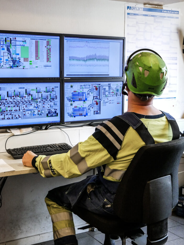 Man working at the computer